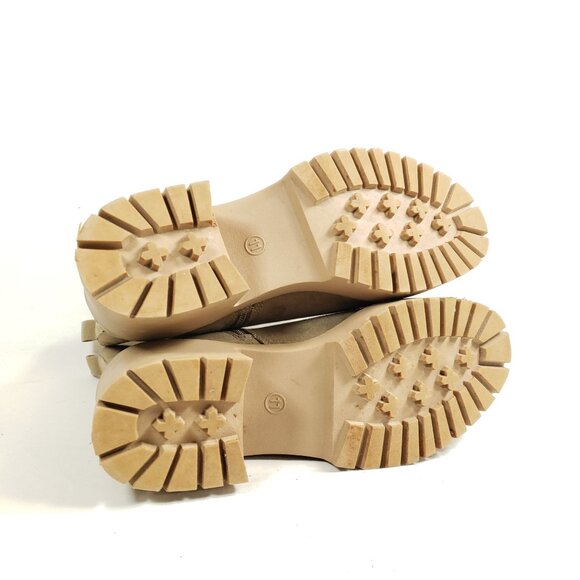 Universal Thread Womens Size 11 Beige Faux Suede Chunky Heel Chelsea Boots - Picture 8 of 10